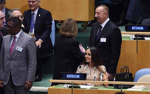 Prezident xanımı və qızı ilə BMT-də -  FOTOLAR